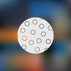 Golf ball sport icon