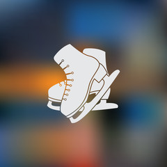 Figure skates sport icon