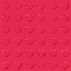 pink hearts background pattern (seamless) 006