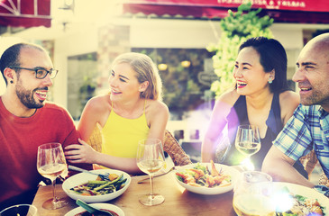 Friend Friendship Dining Celebration Hanging out Concept