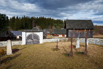 Traditional Slovak architecture in Martin, Slovakia.