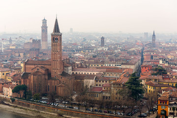 Fototapeta na wymiar Sant'Anastasia in Verona, Italy