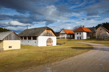 Fototapeta na wymiar Traditional Slovak architecture in Martin, Slovakia.