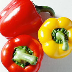 Red and Yellow bell peppers