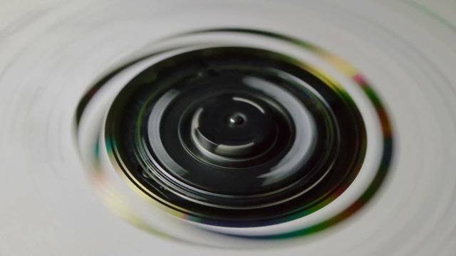 CD spinning fast inside player Loop Video.