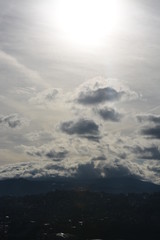 Dark clouds over the city