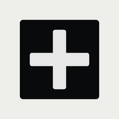  Cross inside a square icon