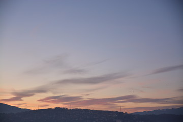 Beutifull sunset sky