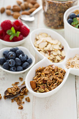 Breakfast items on the table