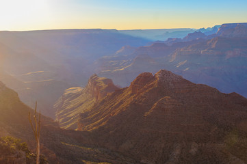 Majestic Vista of the Grand Canyon at Dusk