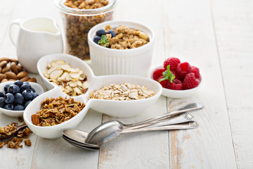 Breakfast items on the table