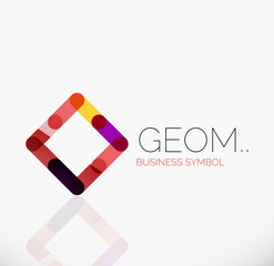 Logo, linear abstract geometric icon