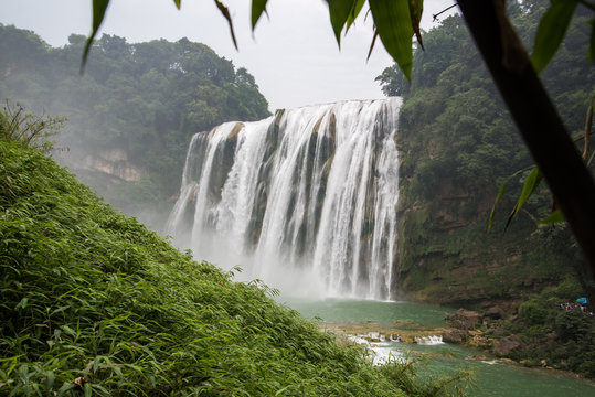 Huangguoshu waterfall. China's largest waterfall