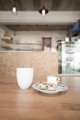 coffee cup in cafe