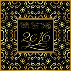 2016 New Year Calligraphy Design