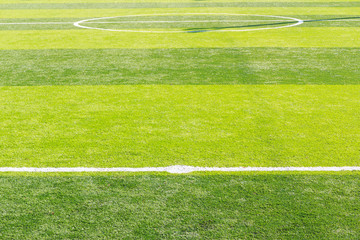 Obraz premium Green soccer field