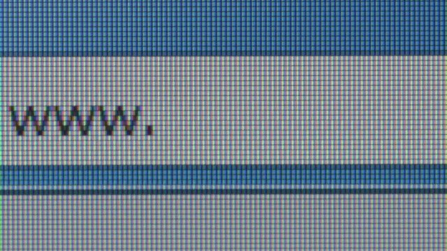 Close-up of internet search text icon