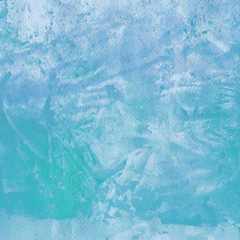 Designed grunge paper texture, watercolor blue abstract background