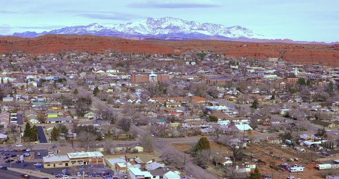 The Pine Valley Mountains overlook the city of St. George, Utah.