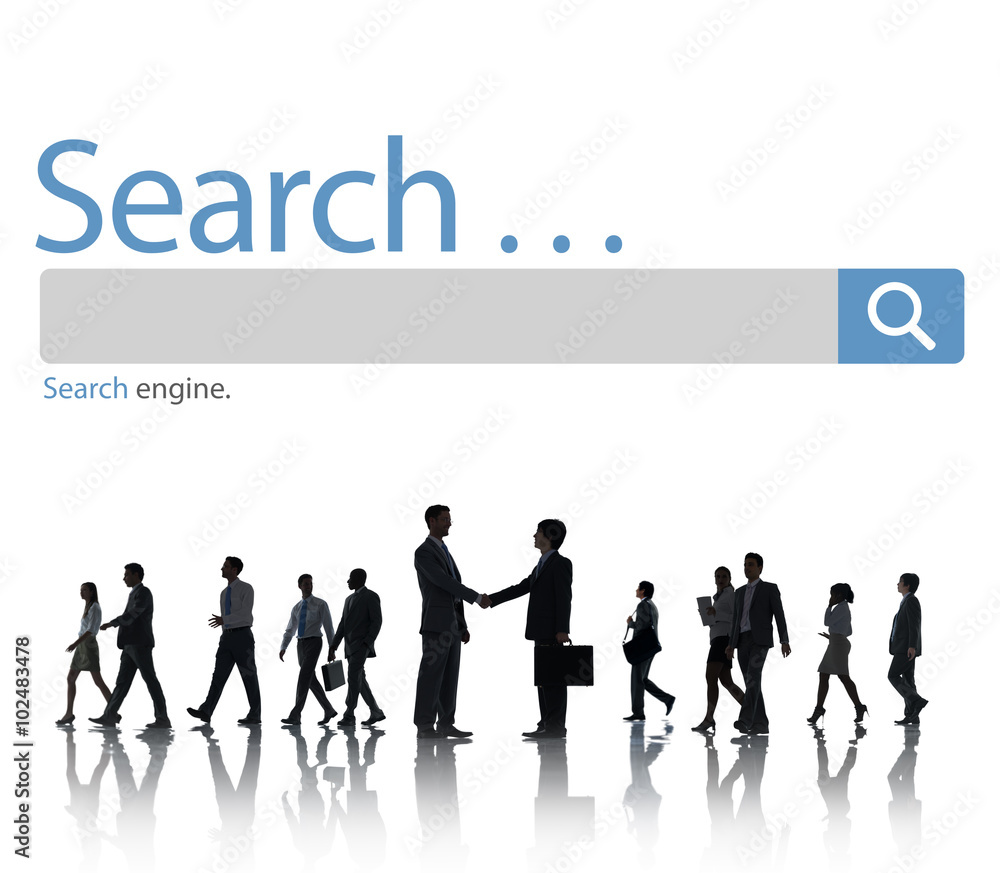 Poster search browse find internet search engine concept