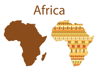 Map of Africa vector illustration