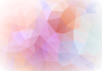 abstract vector polygon with white vignetting pink tone
