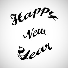 Stylish text Happy New Year