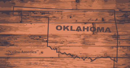 Oklahoma Map Brand