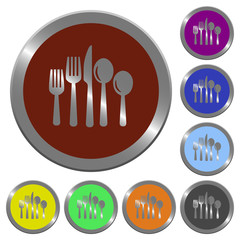 Color cutlery buttons