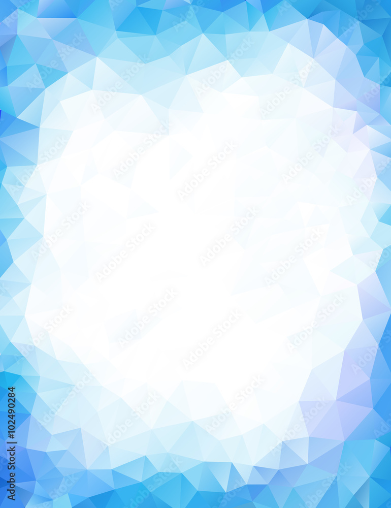 Canvas Prints Triangular abstract pastel vector background