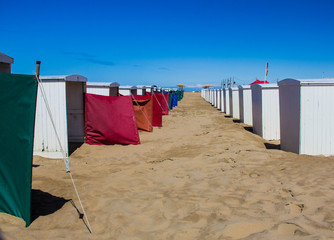 North sea, Dutch beach cabins