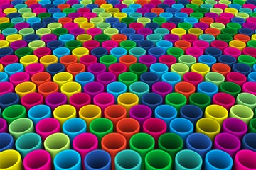 abstract colorful background tube mosaic