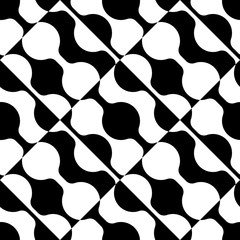 Seamless Curved Shape Pattern