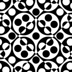 Seamless Circle and Triangle Background