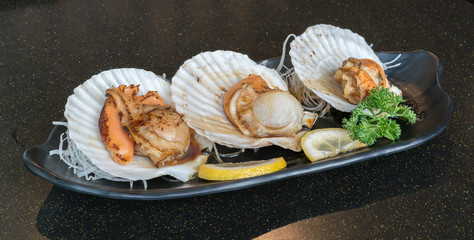 grill scallop , Japanese style
