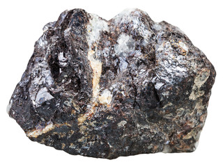 sphalerite (zinc blende) rock isolated