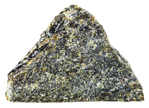 Fototapeta Diopside crystalline stone isolated on white