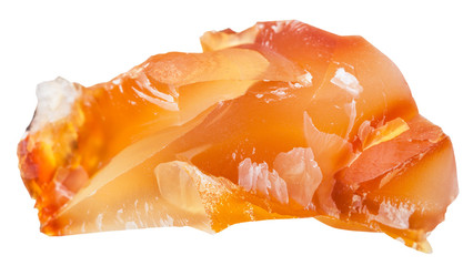 carnelian (cornelian, sard) crystalline gemstone © vvoe