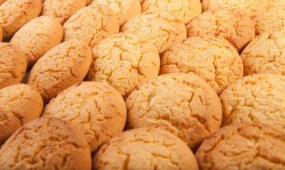 Texture (background) of the cookie in the studio