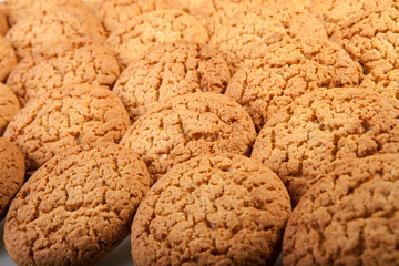 Texture (background) of the cookie in the studio