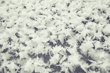texture of the snow