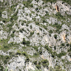 Beautiful high mountain cliff