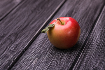 Fresh red yellow apple