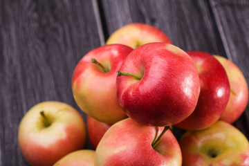 Group of juicy apples