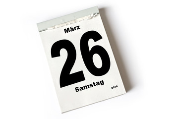 26. März 2016