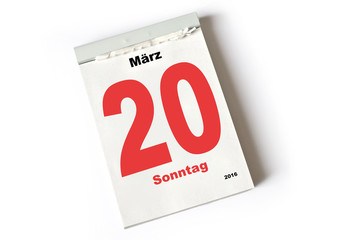 20. März 2016
