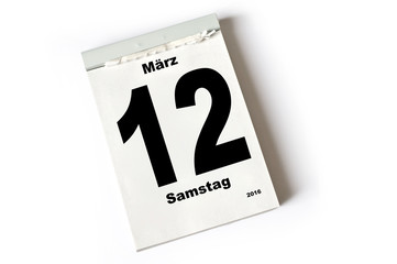 12. März 2016