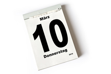 10. März 2016