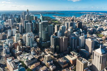 Sydney Central business district from the air