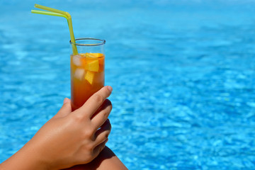 Real female beauty enjoying her summer vacation